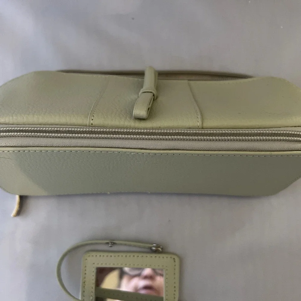 Morelle & Co. Green Jewelry  Bag & Mirror